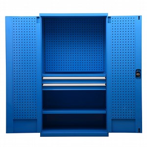 Modern Heavy-Duty Industrial Steel Workbench for Versatile Use