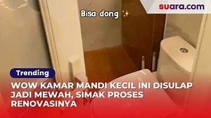 12K views · 20 reactions | Transformasi kamar mandi sederhana menjadi mewah selalu menjadi inspirasi, terutama ketika anggaran terbatas. Kali ini, sebuah video viral memperlihatkan bagaimana kamar mandi dengan ukuran kecil bisa diubah menjadi ruang estetik ala hotel berbintang. | Suaradotcom | Facebook