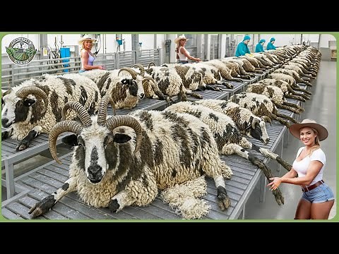 How Millions Jacob Sheep Are Raised for Premium Wool - Jacob Sheep Farming & Wool Processing