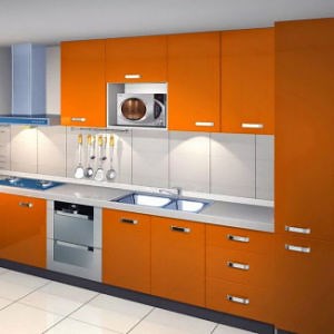 [Hot Item] Industrial Look Gloss Kitchen Cabinets