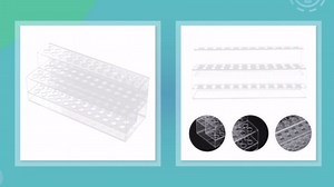 Tofficu Acrylic Pen Display Stand 48-Slot Multi-Slot Pen Holder Storage Box for Desk Organizer Paint Brush Rack for Office and School Supplies 9.44X4.13X3.54In
