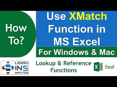 How to use Xmatch Function in Microsoft Excel | Learn in 5 Minutes