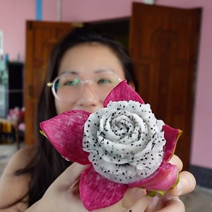 Fresh Dragon Fruit from the fence #edibleart #countryside #Thailand | Krisna Thai Wife