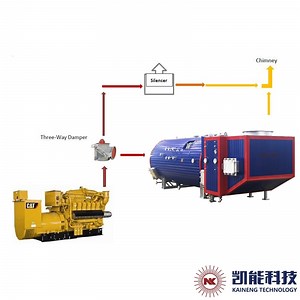 [Hot Item] Water Tube Waste Heat Steam Boiler for Gas Generator