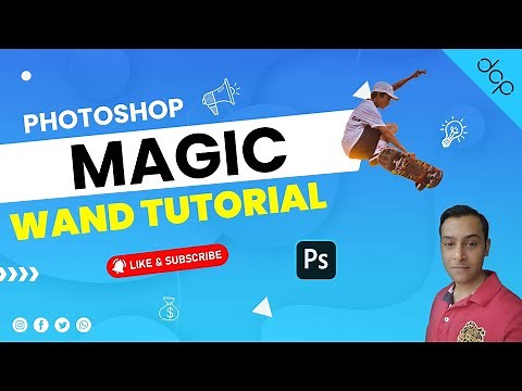 How to use the magic wand tool in Photoshop 2022 - Magic Wand Beginners Tutorial