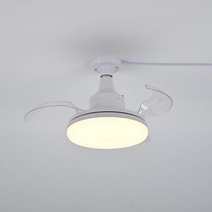 [Hot Item] 18" Retractable PC 30W Remote Control Socket E27 LED Ceiling Fan Light