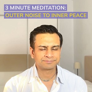 Join Ashok on this short meditation that guides you from external noise to internal peace. Because the calm you are searching for cannot be found outside, only within. | The Gupta Program