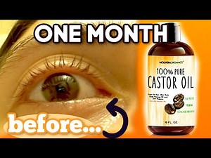 I TESTED CASTOR OIL ON MY LASHES FOR OVER A MONTH || BEFORE AND AFTER PHOTOS! SHOCKING!