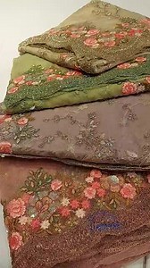 2.8K views · 394 reactions | Net Saree Embroidery with sections work Price 5000 taka each | DREAM HOME COLLECTION | Facebook