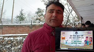 Deputy District Election Officer Kishtwar Sh Naresh Kumar on NationalVotersDay celebration 2023 at #Kishtwar #nationalvotersday2023 | mykishtwar.com