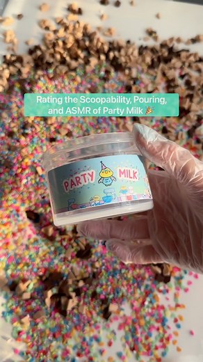 Parakeet Slimes Shop on Instagram: "What would you rate this slime?🤔 Party Milk 🥛 idk what this video is it felt like the slime olympics :’)) lmk if I should make more vids like this or naur if u don’t enjoy them😬 🎉available now on www.parakeetslimesshop.com go to link in my bio to shop🫶 🚨Restock Fridays at 6pm EST"