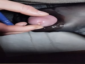 Lots of maggots inside my cock make me a hard cum