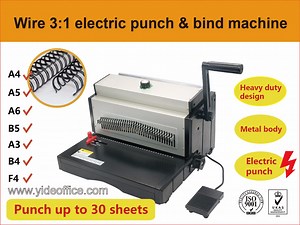 [Hot Item] A3 Size Electric Punching Wire Binding Machine P3: 1 (ET8707)