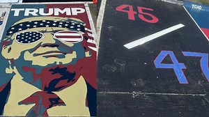 Two Texas seniors painted pro-Trump parking spaces, now the school district is asking them to paint over them