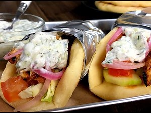 How to Make Greek Chicken Pita Wraps