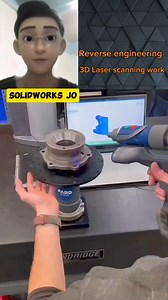 3D Laser scanning Work... #geomagicdesignx #SolidWorks #CAD #reverseengineering #reelsfyp #reelsfb #reelsvideo Solidworks Jo | Kyaw Win