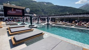 Pool deck onboard MSC Euribia | Cruises Passion