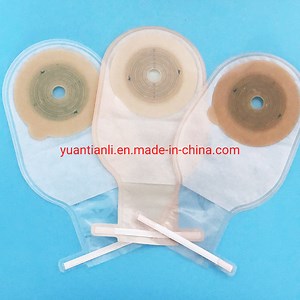 [Hot Item] Adults Disposable Colostomy Bags Ostomy Supplies Drainable Pouch for Ileostomy Stoma Care Open Closed End Cut-to-Fit