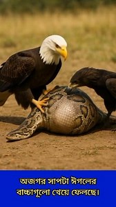 163K views · 1K reactions | The python ate the baby eagles and got into great danger. #viralseen #rarevideo #foryou | Sudip Kumar Patra | Facebook