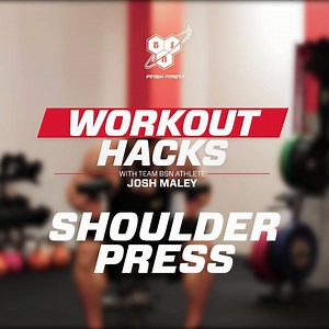 See how TeamBSN athlete Josh Maley gets those boulder shoulders with our newest workout hack! #WorkoutHacks | BSN