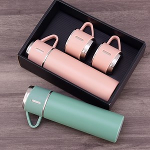 [Hot Item] 500ml 17oz Customized Vacuum Insulated Stainless Steel Vacuum Flask Thermos Mug Gift Set Water Bottle for Corporate Business