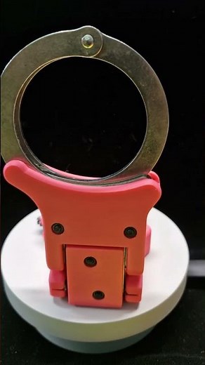 Custom Pink TCH 850 Folding Rigid Handcuffs