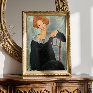 Woman With Red Hair by Amedeo Modigliani: Modernist Portrait Poster - Etsy