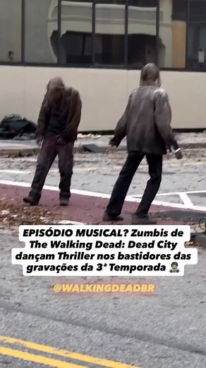 SEXTOU! 😂 Em um momento de descontração no set de filmagens da 3ª temporada de The Walking Dead: Dead City, alguns walkers são vistos dançando a icônica Thriller, de Michael Jackson. #TheWalkingDead #TWD #Negan #JeffreyDeanMorgan #Maggie #LaurenCohan #DeadCity #TWDDeadCity #Thriller #MichaelJackson #Zombies | The Walking Dead Brasil