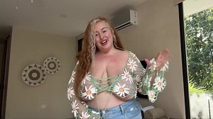 big boobs youtuber bra vs no bra compilation - G-CUPS in a shirt