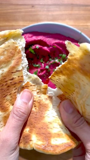 RECIPE: https://rainbowplantlife.com/beet-hummus/ Lay your eyes on this beautiful and vibrant Beet Hummus - a creamy, subtly sweet, and earthy vegan dip. It’s surprisingly easy to make with a handful of ingredients, giving you gourmet flavors every time. | Rainbow Plant Life