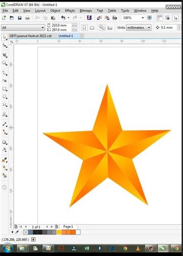 Star logo design with Corel draw 🩷 #Graphic design #coreldraw | Addbook Computer Centre