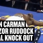 Throwback to brutal knock out from Dillon Carman on boxing legend Razor Ruddock