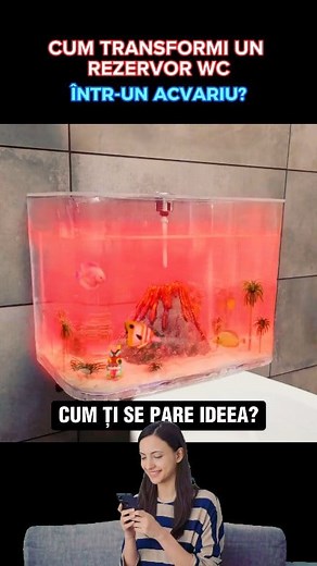 Cum să transformi un rezervor WC într-un acvariu? #acvariu #WC | Casa si Design