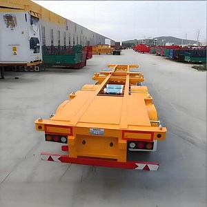 [Hot Item] 40FT 12m Container Trailer Chassis Transport 20 Feet 40 FT Container Chassis Skeleton Trailer