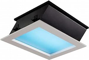 Panel Troffer Light,Artificial skylight/blue sky/sunlight，Recessed Drop Ceiling lamps,Suspended Ceiling,Suitable Living room/Bathroom/Basement, Full-Spectrum Lighting, CRI>95,75W, 26×18×6.22in