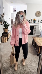 Watch #Gifted chunky knit pink cardigan on Amazon Live