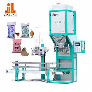 [Hot Item] PLC Touch Screen Feed Packaging Machine Semi Auto for Chicken Duck Fish Pig Cattle 25kg 50kg Pellet Powder Granules