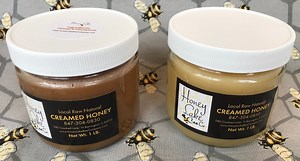Creamed Honey: Natural or Cinnamon Spun Honey - 16 Oz Glass Jar - Etsy