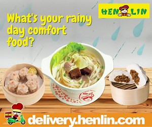 What's your rainy day comfort food? Just visit Hen Lin at Fora Mall Tagaytay, LGF. #IbaPaRinAngSarapHenLin | Fora Filinvest Malls