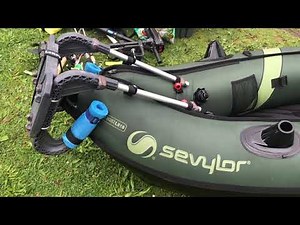 Setting up a Motorized Kayak and Catching Fish🎣🐠