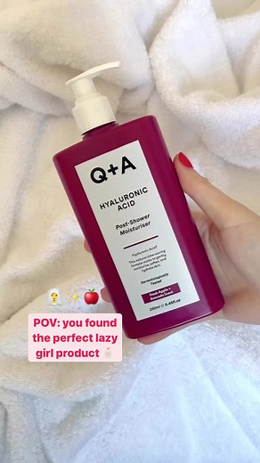 POV: You found the perfect lazy girl product 🤩 Is your morning routine always a rush? Q A Hyaluronic Acid Post-Shower Moisturiser is the perfect product for you 🚿 Apply to wet skin, towel-dry and you’re ready to go 🏃‍♀️ Shop here: https://shorturl.at/nBPZ3 #CLOUD10BEAUTY | Cloud 10 Beauty
