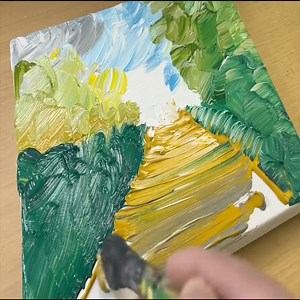 6K views · 75 reactions | Painting a Forest | Easy Acrylic Painting Technique | Painting | Facebook