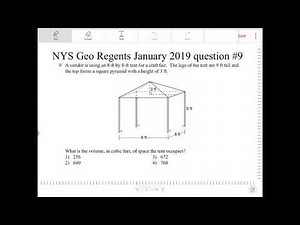 NYS Geometry Regents January 2019 Question 9