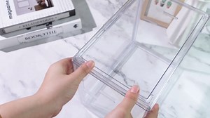 Tenceur Acrylic Greeting Card Organizer & Storage Box with 20 Colorful Removable Adjustable Dividers and 80 Labels for Holiday Birthday Cards Photos, Crafts, Scrapbooking, Paper, Envelopes