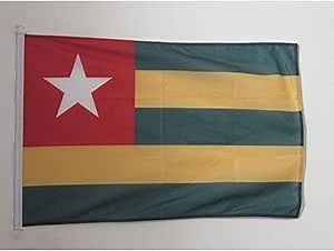 Togo NAUTICAL Flag 18'' x 12'' - Togolese flags 30 x 45 cm - Banner 12x18 in for boat - AZ FLAG