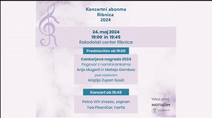 1.6K views | Vabljeni na drugi koncert Koncertni abonma Ribnica Petra Vrh Vrezec, sopran Tea Plesničar, harfa PETEK, 24.maja ob 19.45 uri v Rokodelskem centru Občina Ribnica #natekočem | Televizija Rkanal | Facebook