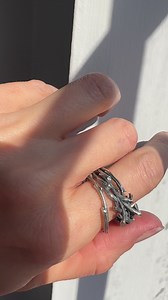Here are the Twig and Twig Bundle Rings that are available in my shop. #floraandfauna #naturejewelry #bespokejewelry | Leviticus Jewelry