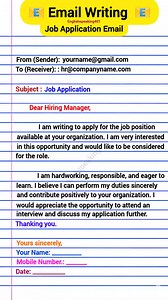 7.3K views · 18 reactions | Email writing job application email | Englishspeaking401 | Facebook