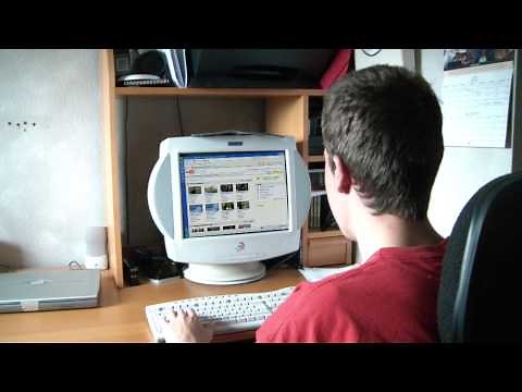 pissed off kid smashes computer