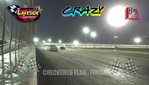 CRAZY WHITE FLAG BATTLE!!!! 🏳️🏁 At first Gary Billings Jr gets around Marshall Jewett when he gets held up by lap traffic, then disaster strikes when Billings crashes into a slower car going into turn 3. Relive all the action on LakesideSpeedway.TV today as all of the replays are loaded and available to watch On Demand for only $5! | Lakeside Speedway